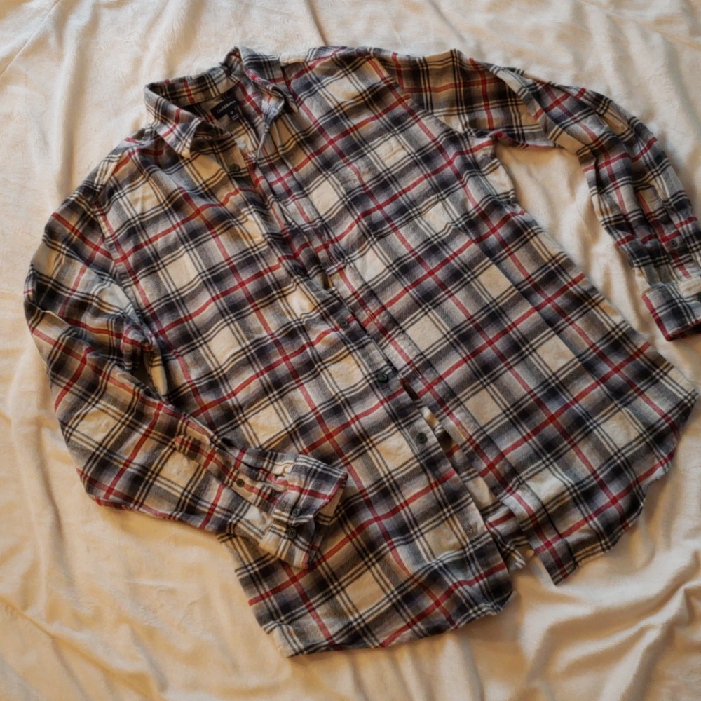 Mens flannel button down shirt
